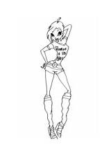 Ausmalbilder Winx Club  Malvorlagen Kostenlos Zum Ausdrucken sketch template
