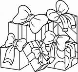 Christmas Gifts Isolated Coloring Page For Kids 8944132 Vector Art At  sketch template