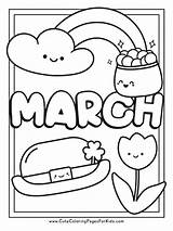March Coloring Pages  Cute For Kids sketch template