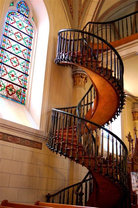 Loretto Chapel Staircase stock image. Image of history - 20075659