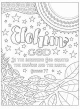 Color The Names Of God An Adult Coloring Book For Your Soul  Bible sketch template