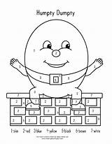 Humpty Dumpty Nursery Rhyme Sketch Coloring Page sketch template