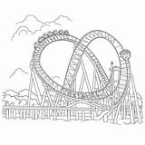 Roller Coaster Coloring Pages Zoo Suzy Suzys Print Color Printable  sketch template