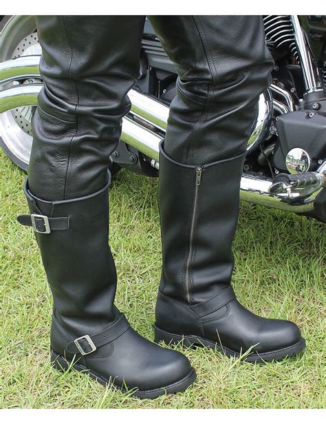 Men's 16 in Tall Engineer Zipper Boots Wide #BM1444ZWK - Jamin Leather®