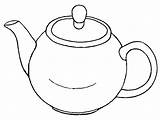 Free Teapot Coloring Pages sketch template