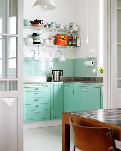 Colorful kitchen cabinets