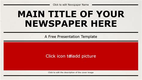 Newspaper Template For Powerpoint - Toptemplate.my.id