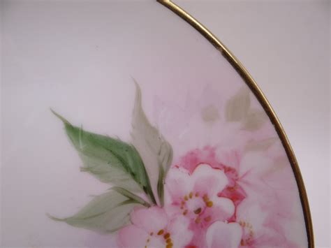 Vintage Hand Painted Floral Pink Flower Plate – Second Wind Vintage