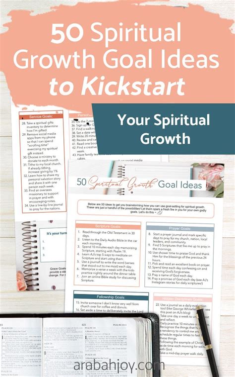 50 Spiritual Growth Goal Ideas To Jumpstart Your Spiritual Growth