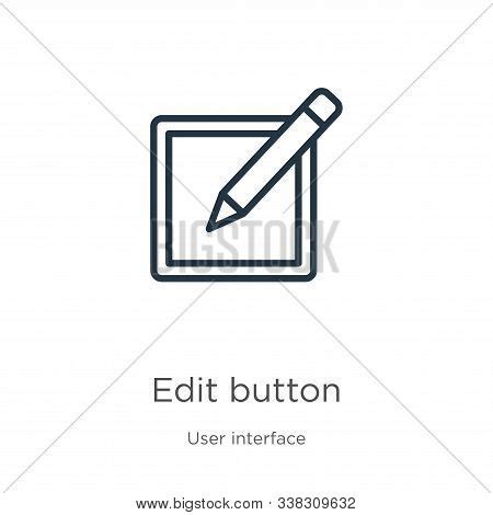 Edit Button Icon. Vector & Photo (Free Trial) | Bigstock