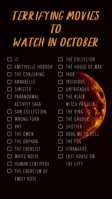 Terrifying Movies to Watch In October #scarymovienight #scarymovies #halloweenmovies #movielist ...