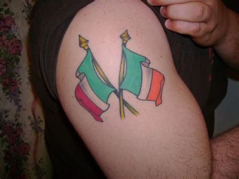 Italian and Irish flags | Tattoo ideas | Pinterest