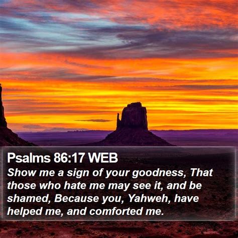 Psalms 86:17 WEB Scriptures Images