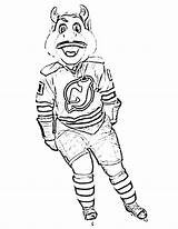 Nhl Mascots Coloring Pages Nordy sketch template