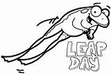 Leap Year Coloring Page sketch template