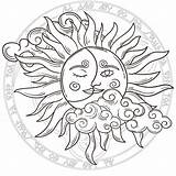 10 Best Printable Sun And Moon Designs PDF For Free At Printablee  sketch template