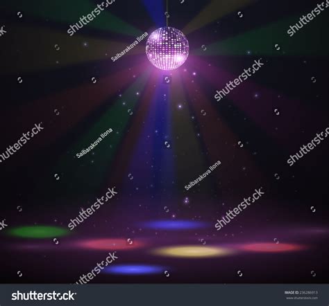 Disco Ball Vector Background Stage Colorful Stock Vector 236286913 ...