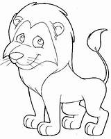 Easy Lion Coloring Page  Free Printable Pages For Kids sketch template