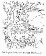 Plimoth Plantation Coloring Pages Sketch Page sketch template