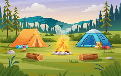 Camping Background Wallpaper