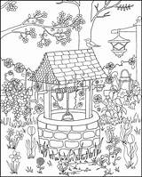 Flower Garden Coloring Pages For Adults sketch template