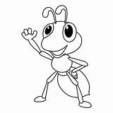 Premium Vector  Cute ant Cartoon coloring Page Illustration For sketch template