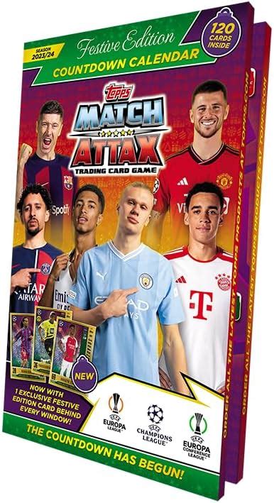 Topps Match Attax 23/24 - Advent Calendar - 120 Match Attax cards ...