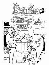 Sabrina The Animated Series Coloring Pages  Books At Retro sketch template