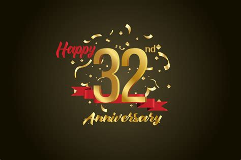 32nd Anniversary Celebration Background Illustration par Dender Studio ...