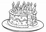 Free Printable Birthday Cake Coloring Pages For Kids sketch template