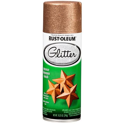 Rust-Oleum Specialty 10.25 oz. Copper Glitter Spray Paint (6-Pack)-344696 - The Home Depot
