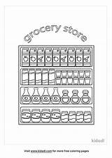 Coloring Pages Of Grocery Store sketch template