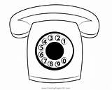 Telephone Coloring Page sketch template