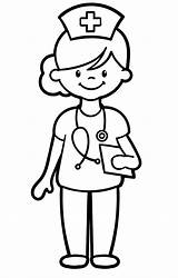 Pretty Nurse Coloring Page  Free Printable Pages sketch template