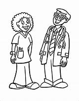 Printable Coloring Pages Doctors And Nurses sketch template