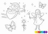 Fairy Tale fairies With magic wands For Design Element Kids coloring  sketch template