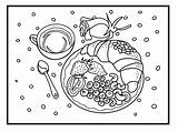 Illustration For coloring Book Pages breakfast Coffee With Croissant  sketch template