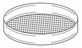 Hand Drawn sieve For Sifting Flour Tool Used In Bakery And Cooking  sketch template
