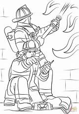 Firefighters At Work coloring Page  Free Printable Coloring Pages sketch template