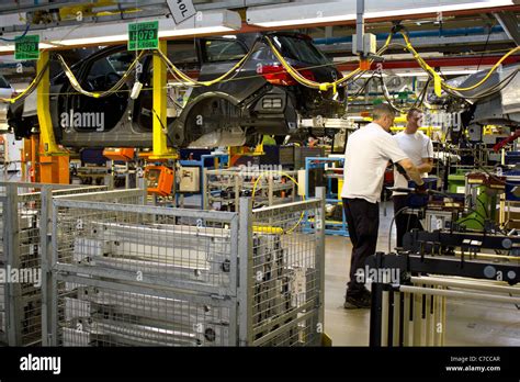 The assembly line at the Vauxhall Motors factory, Ellesmere Port, Cheshire Stock Photo - Alamy