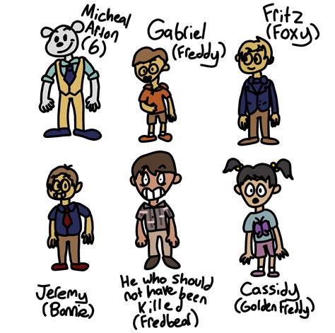 FNaF Humans 2 (the ones I forgot) : r/fivenightsatfreddys