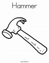 Hammer Coloring Page  Twisty Noodle sketch template