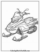 Snowmobile Coloring Pages Free PDF Printables  Coloring Sheets For Kids sketch template