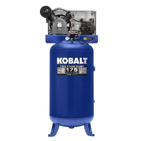 Kobalt 80-Gallon Two Stage Electric Vertical Air Compressor in the Air ...