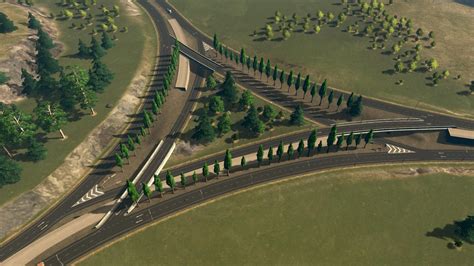 3-Way Directional Interchange | City landscape, City skylines game, City maps design