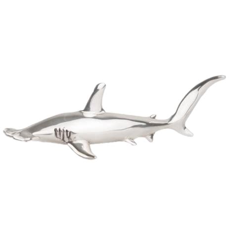 Silver Hammerhead Shark Figurine | D'Argenta | Unique Gifts | Home Decor