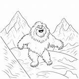 Yeti coloring Page – Coloring Corner sketch template