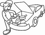 Mechanic Coloring Pages  Free Printable For Kids sketch template