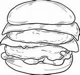 Cheeseburger coloring Page  Free Printable Coloring Pages sketch template