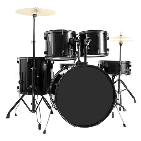 NEW ADULT 5 PCS COMPLETE ADULT BLACK DRUM SET FULL SIZE DEST90L - Uncle ...